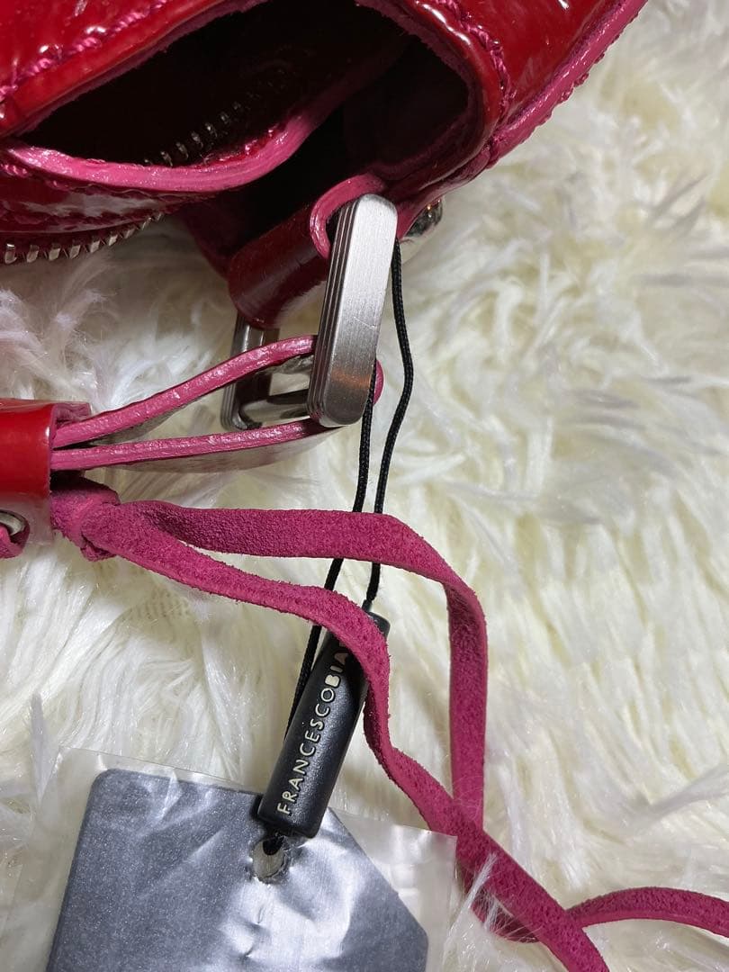 最終価格　FRANCESCO BIASIA パテントレザーバッグ　タグ付き未使用