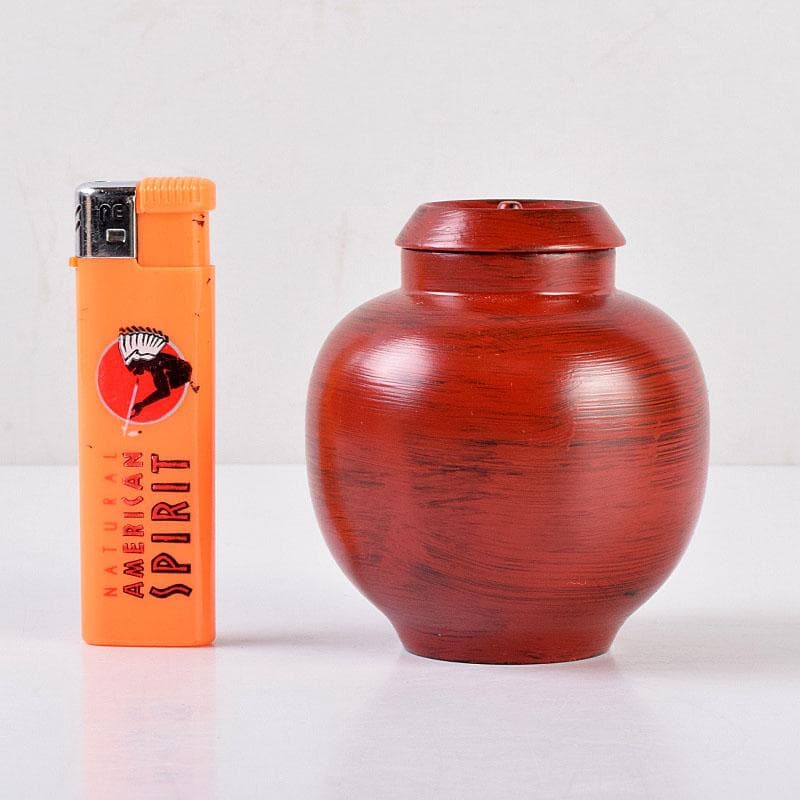 茶道具　根来塗　夏目陽介作　薬器　共箱　V　8479