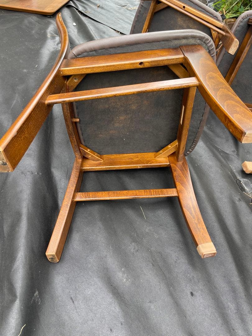 カリモク コロニアルダイニングチェア 椅子　4脚セット　高級家具　天然木