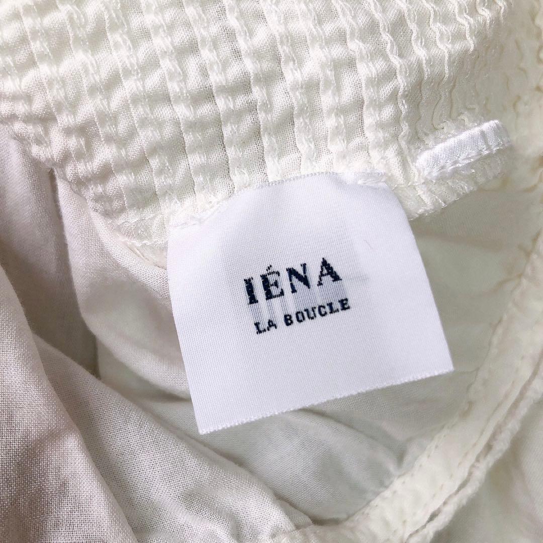 イエナラブークル ピンタック刺繍ブラウス 24SS ホワイト