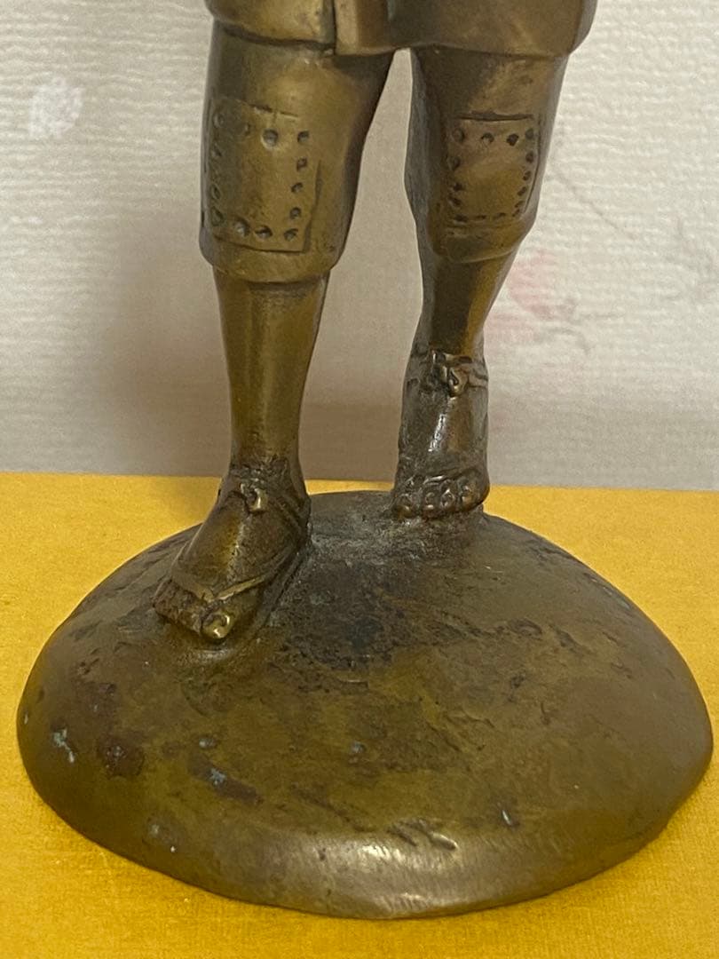 ⭐️二宮金次郎（尊徳）像 銅器 高岡銅器 置物 飾り大正時代 レア物 骨董品