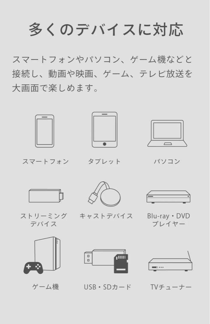 【美品】FUNLOGY X-03 小型プロジェクター