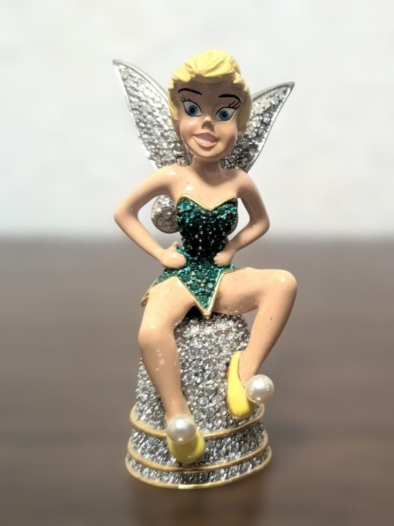 送込レア！アリバスブラザーズ限定品ティンカーベル人形スワロフスキー指ぬき