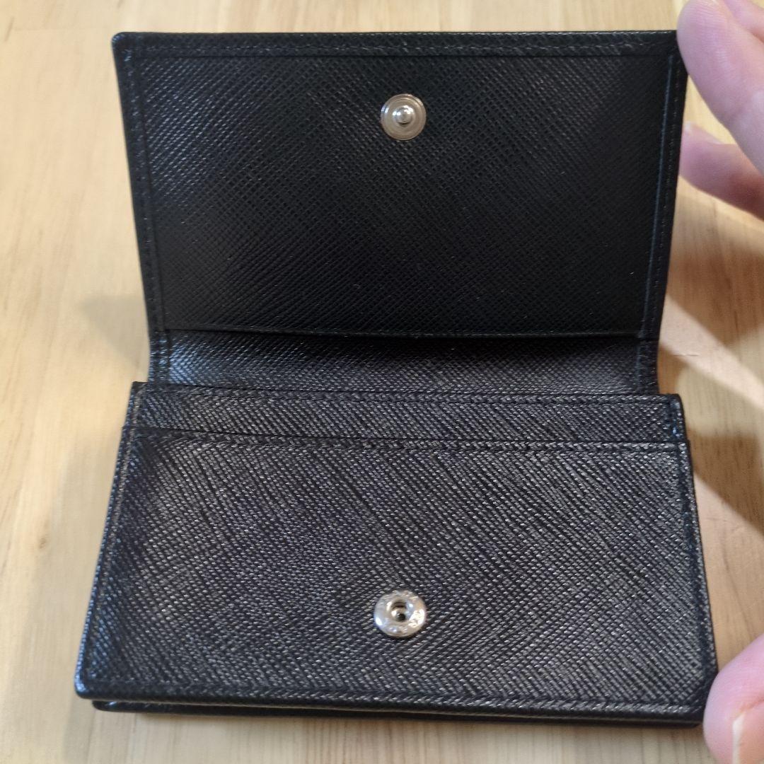 プラダ　PRADA　ブラック　名刺入れ　カードケース