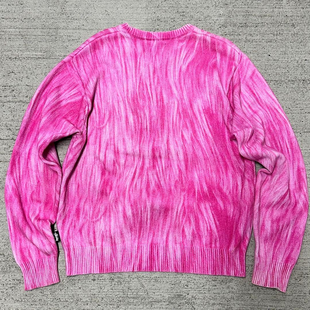 【即完】STUSSY printed fur sweater