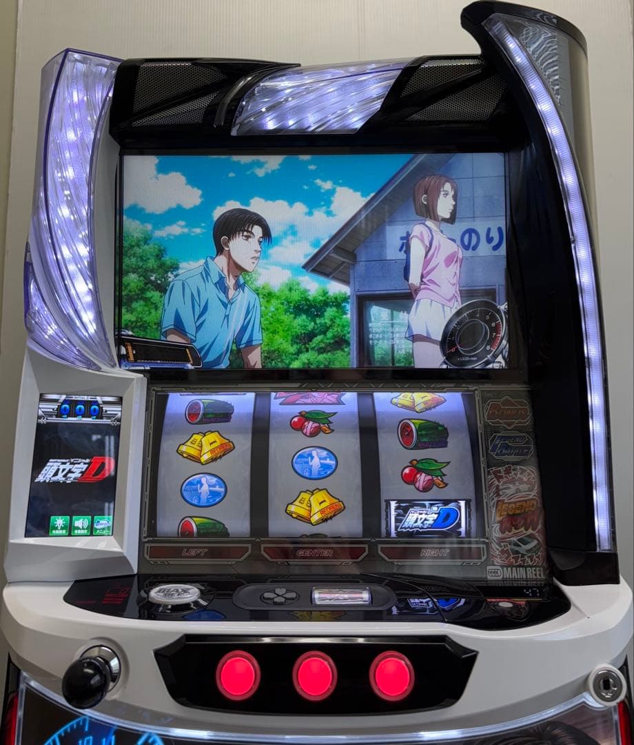 パチスロ実機【L 頭文字D 2nd YR】ユニット付 無段階ボリューム 送料無料