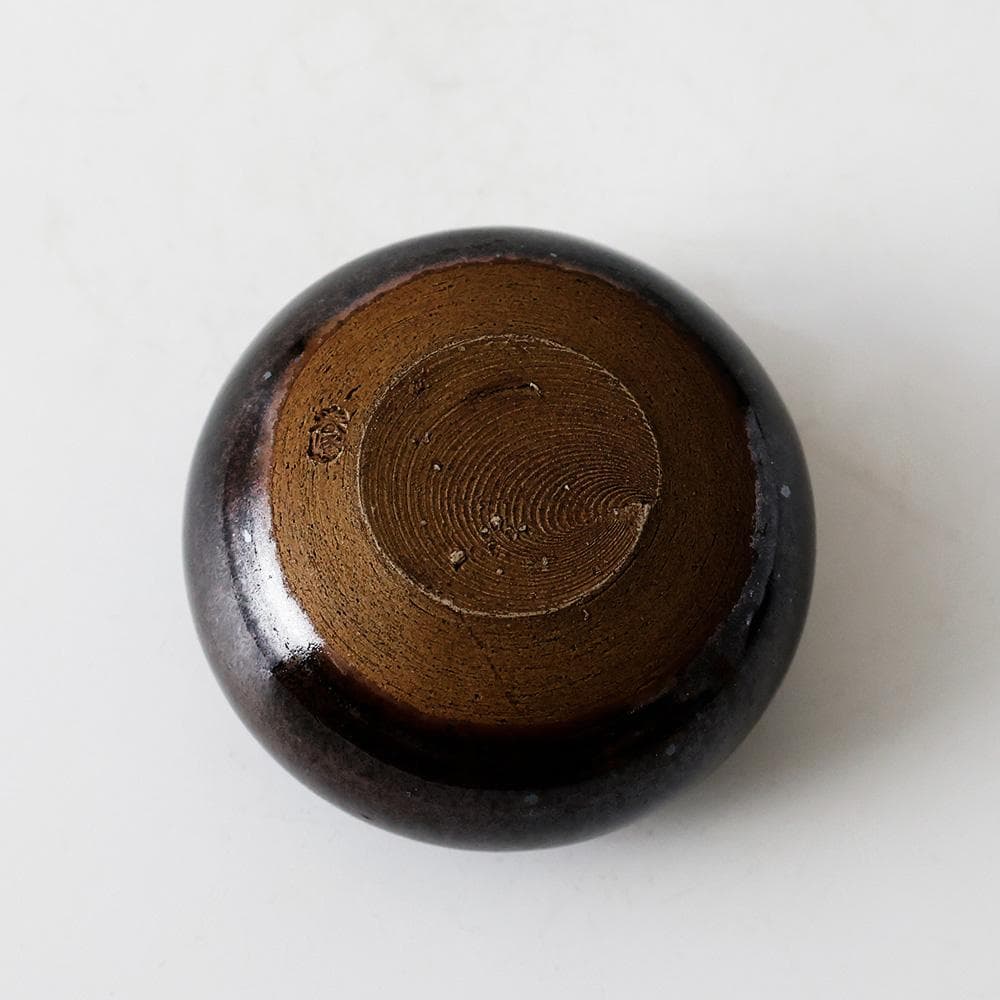 平安春峰造 高取茶入 仕覆 茶道具 げ蓋 濃茶入れ