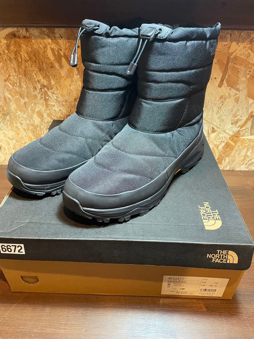 ノースフェイス ヌプシブーティウォータープルーフ バックジップ　NF52577