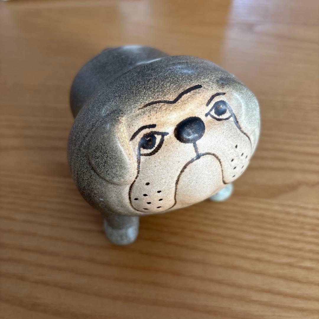 リサラーソン ブルドッグ　置物