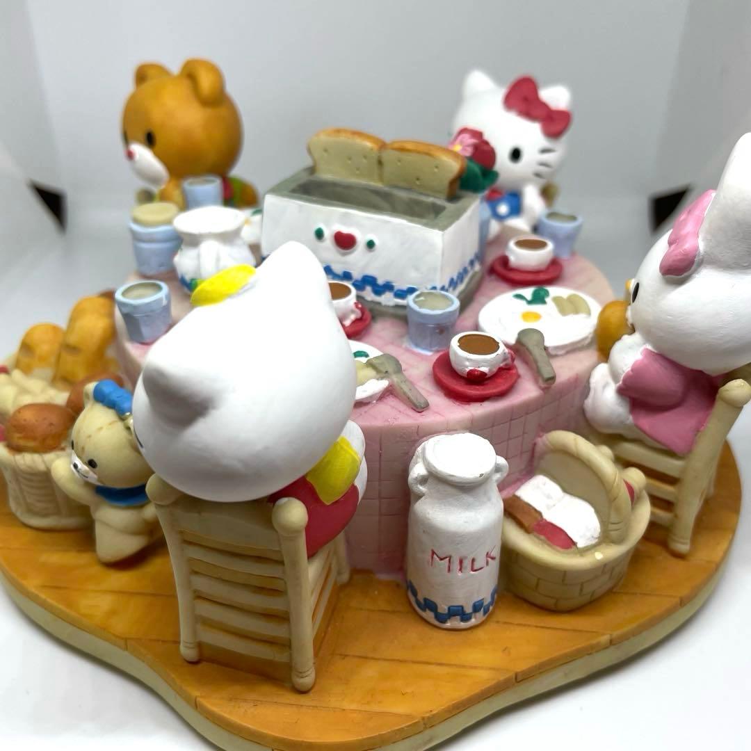 レトロ　美品　サンリオ ハローキティ みんなで朝ごはん ジオラマ風 貯金箱