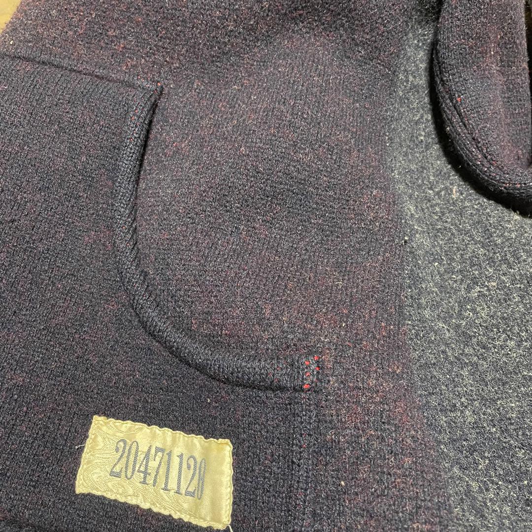 20471120/ハーフジップニット/M/日本製/ヒョーマ/90s 裏原/袖ロゴ