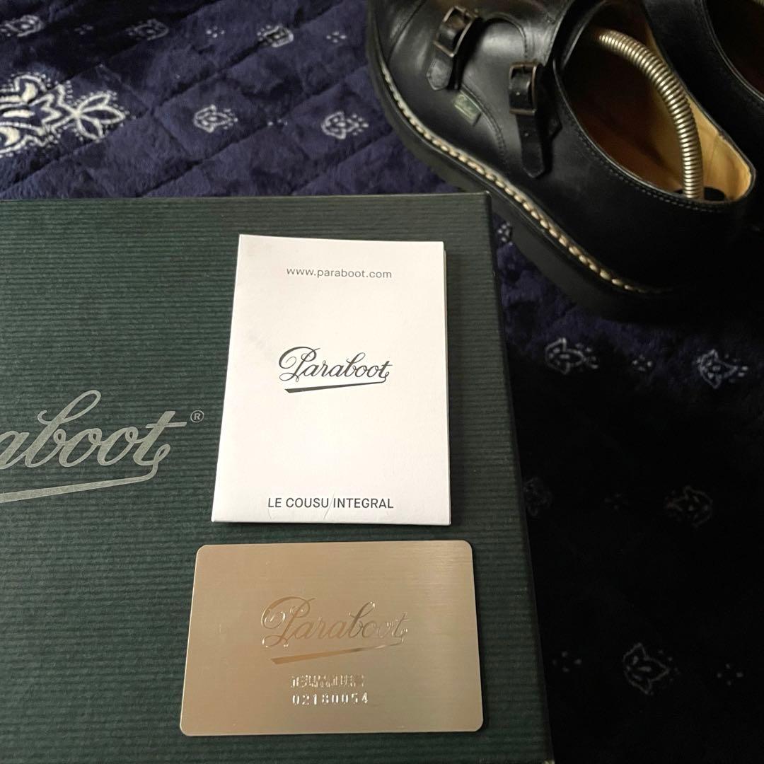 ブ*ジ様 Paraboot William 7 ブラック パラブーツ ウィリアム