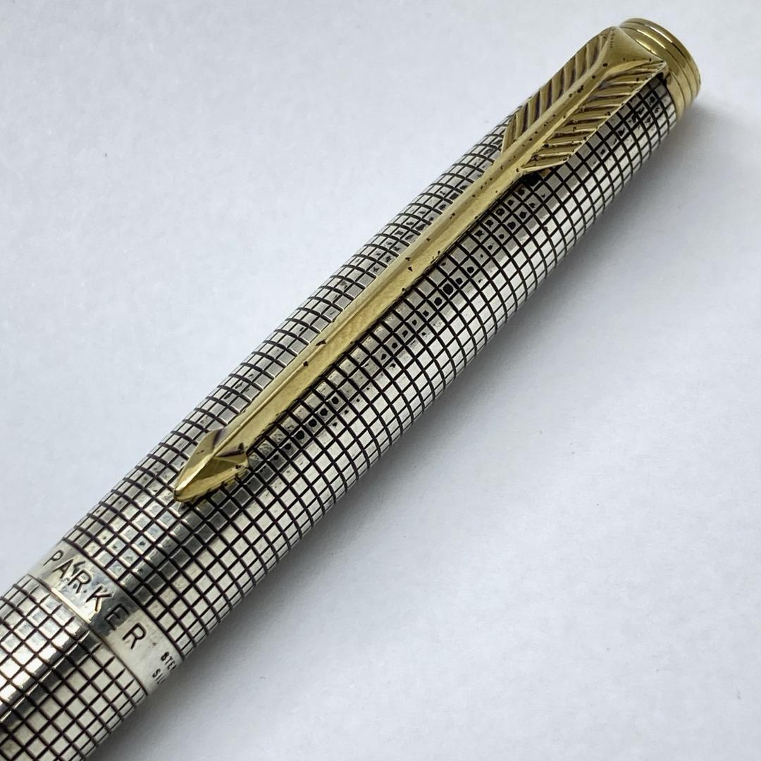 レア パーカー75 初期型 スターリングシルバー 万年筆 ケース付き