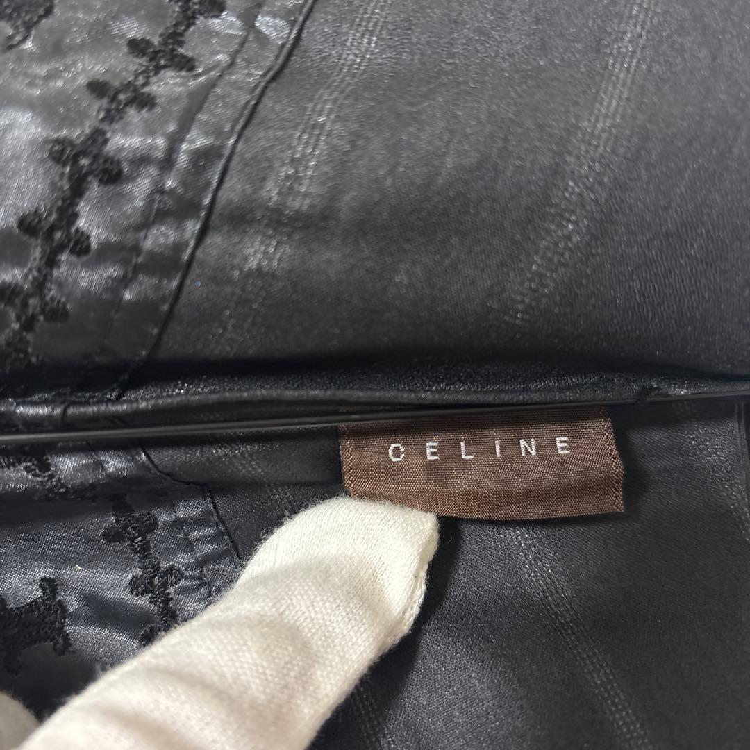 レア CELINE セリーヌ マカダム オーガンジー ムーンバット パラソル