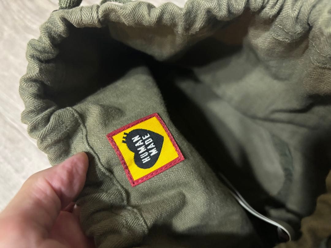 【入手困難】HUMAN MADE 巾着バッグ　Drawstring Bag