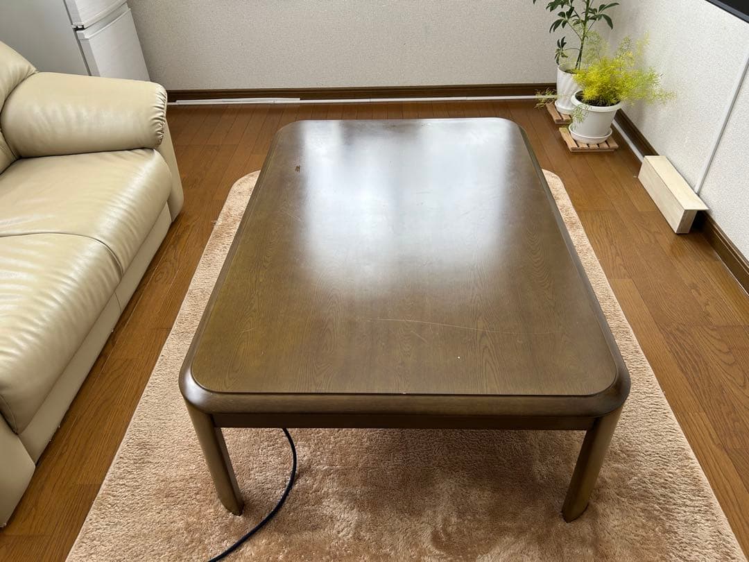 長方形こたつ テーブル 120x 80cm 高さ38cm