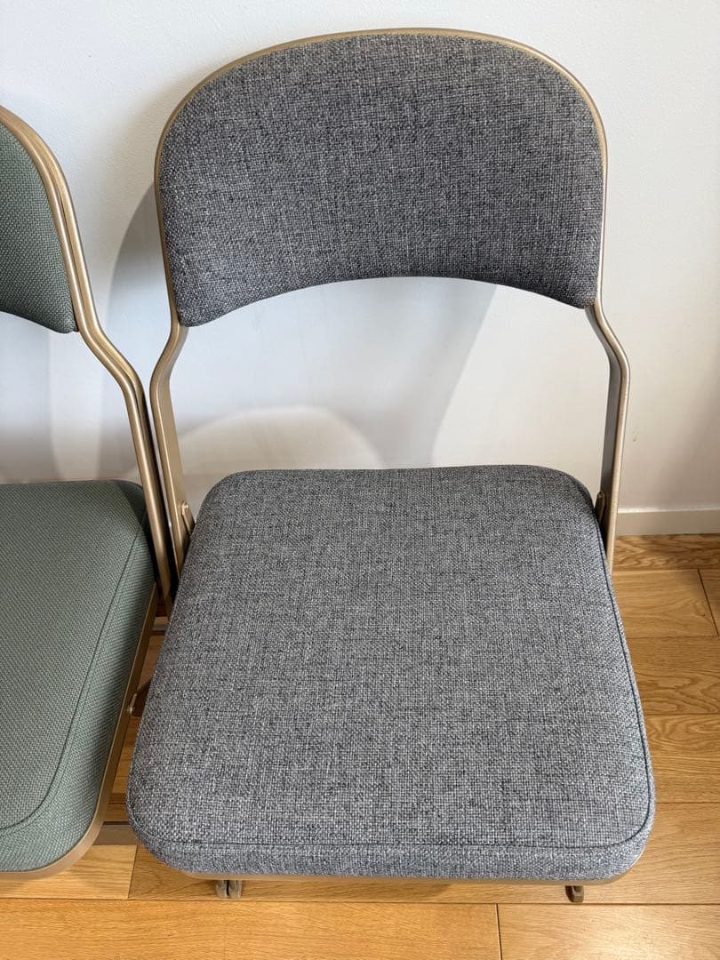 【グレー】CLARIN クラリン フルクッション チェア 折りたたみ USA製