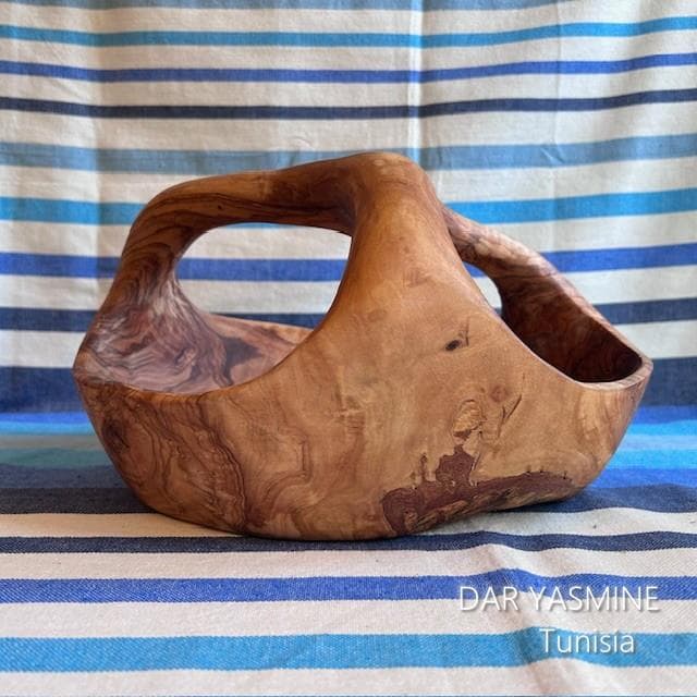 超特大オリーブ　バスケット ボウル 　見えないところもすごいです　約31cm