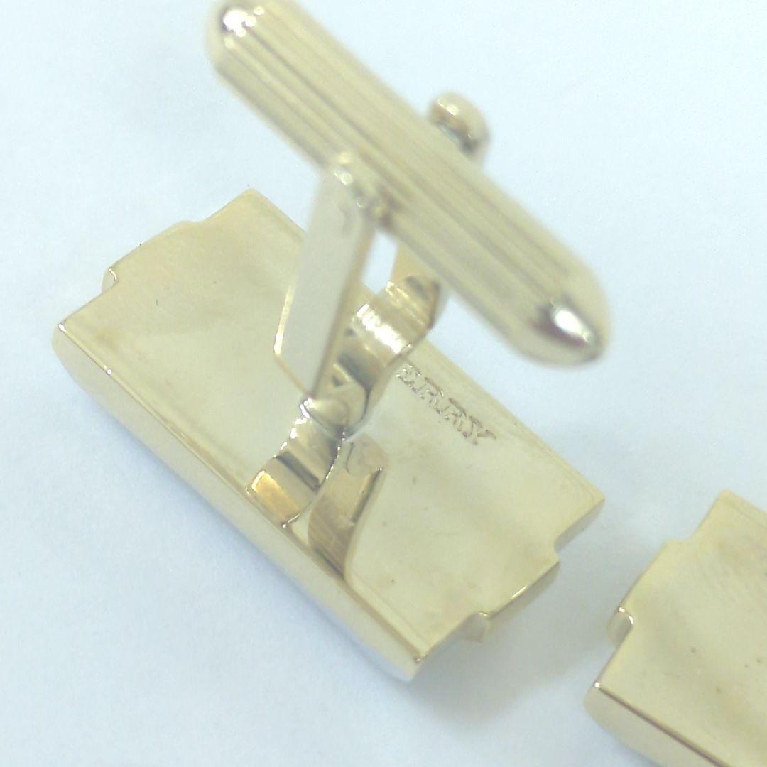 バーバリー ネクタイピン カフリンクス セット ゴールド シルバー ブラック