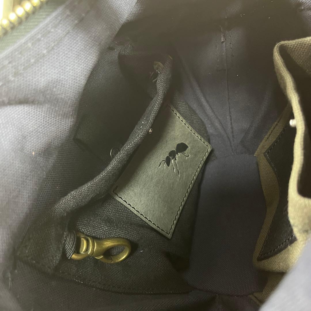 ✨美品 エバゴス かごバッグ オイルショルダーレザー ミラー バスケット型