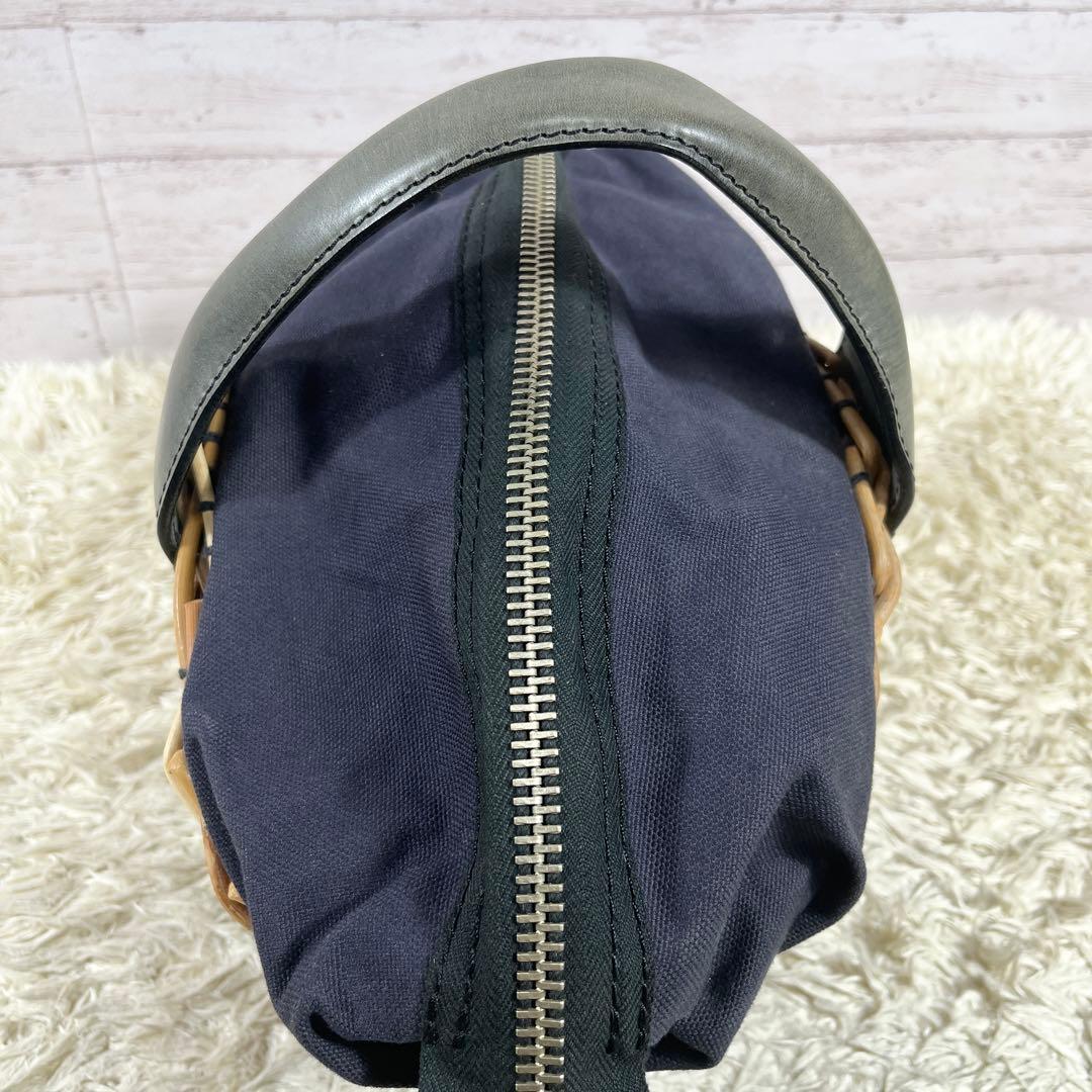 ✨美品 エバゴス かごバッグ オイルショルダーレザー ミラー バスケット型