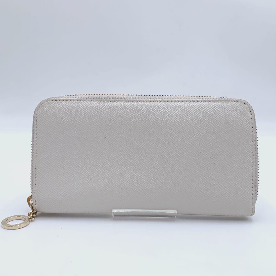 【美品✨】BVLGARI 長財布 ラウンドファスナ ロゴリング