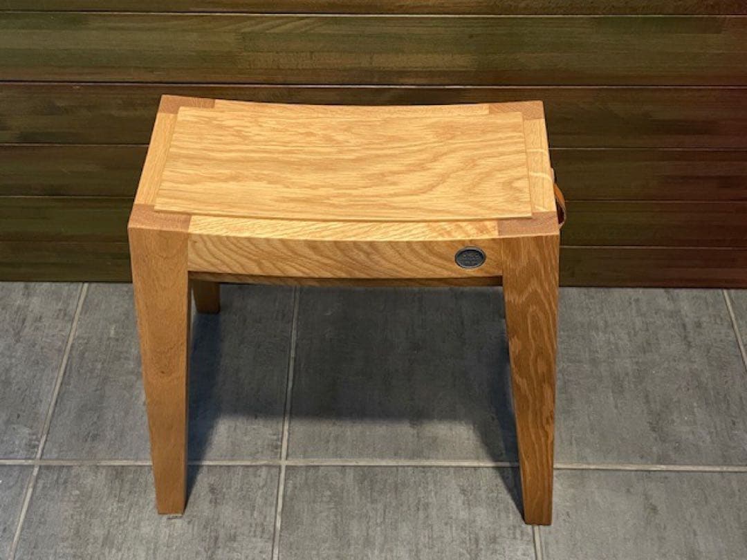 超美品■sarasa design b2c スタッキングスツール/オーク無垢材