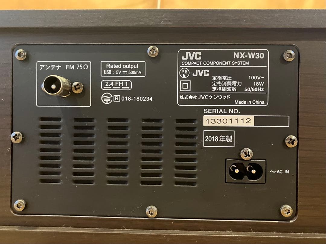 JVC コンパクトコンポートネントシステム NX-W30