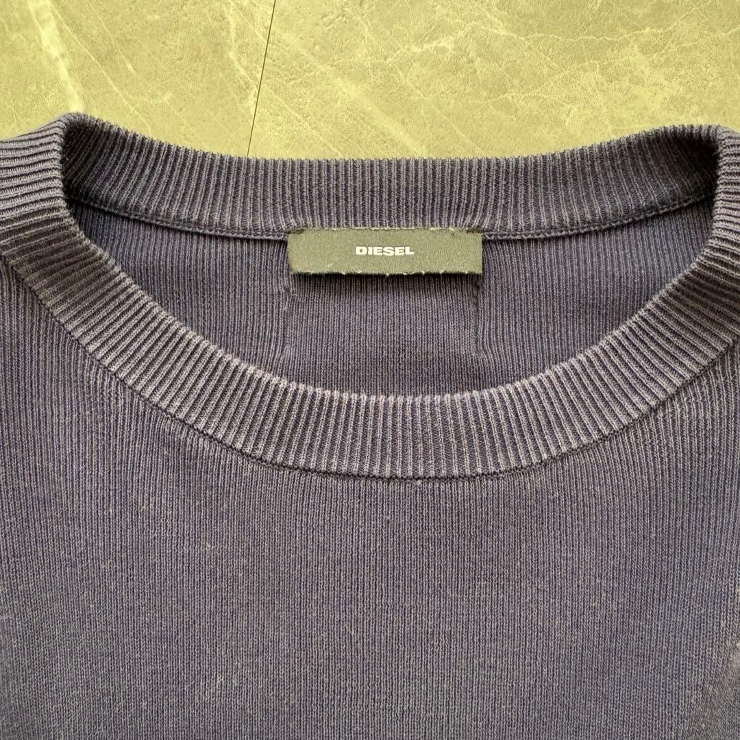 ディーゼル DIESEL ニットデニム切り替えジップディテール S
