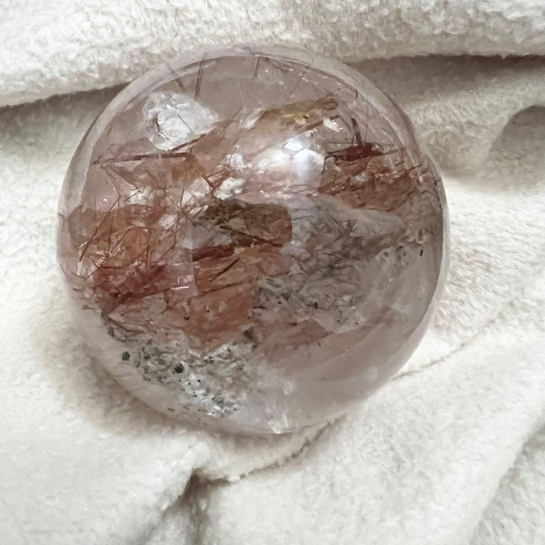 レッドルチルクォーツ　スフィア