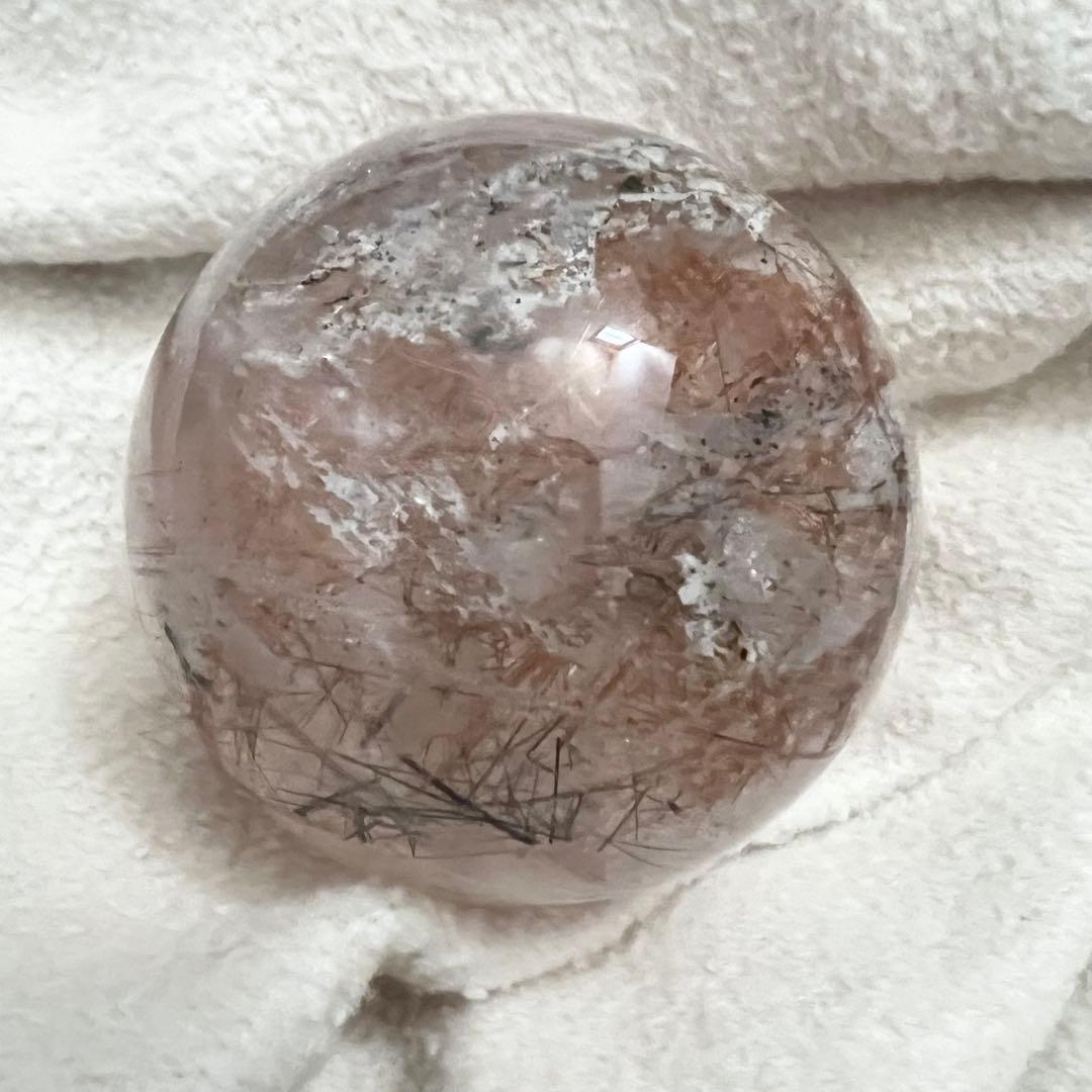 レッドルチルクォーツ　スフィア