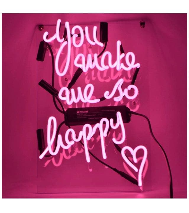 ネオン管 ギフト 省エネ 恋人 バー カフェ  インテリア 11*9 ピンク