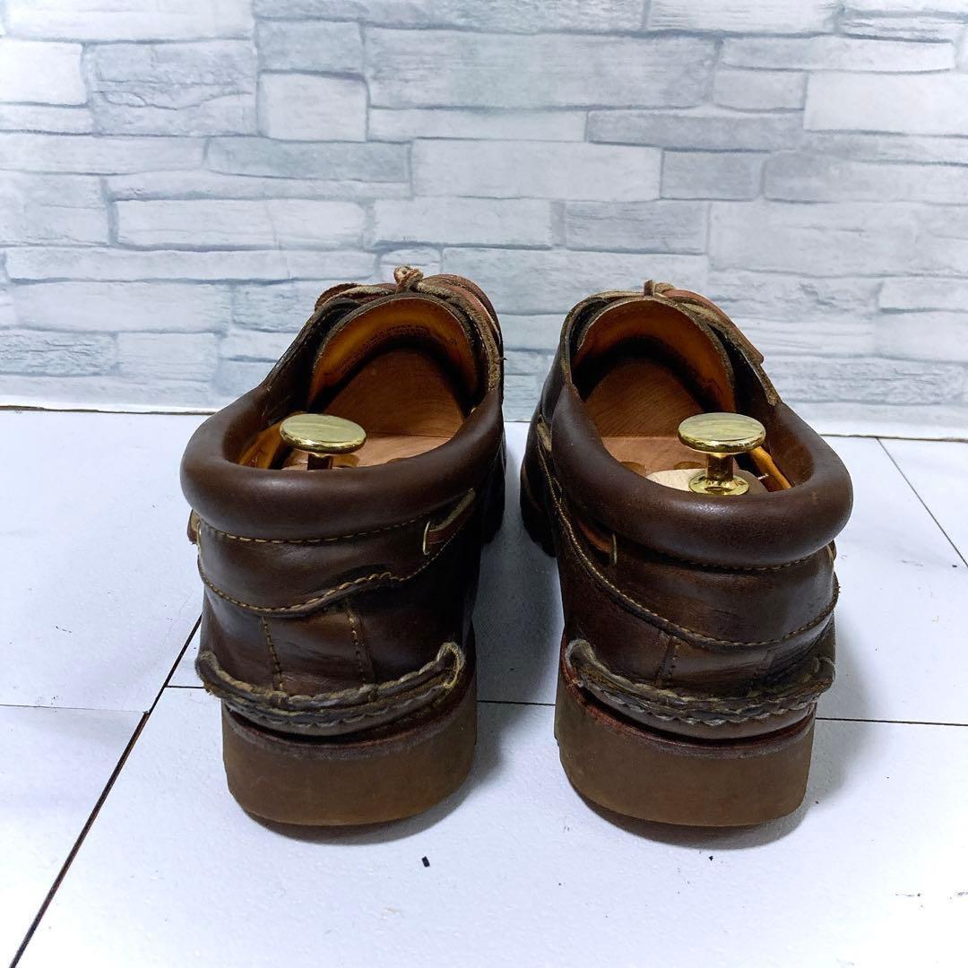 ティンバーランド 3eye クラシックラグ 茶色 デッキシューズ 本革 28
