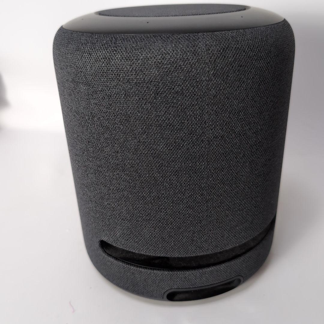 スマートスピーカー グレー 円筒形