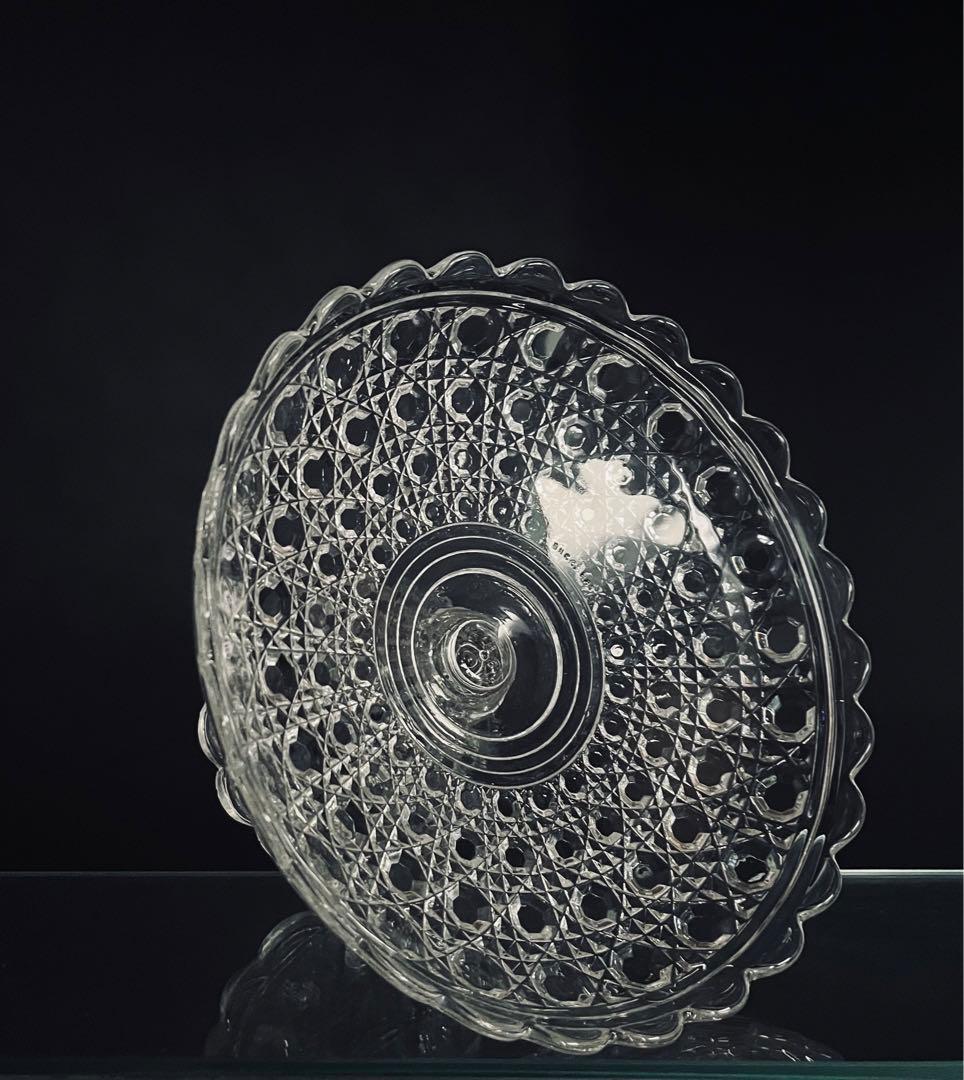 Baccarat　オールドバカラ/※美品　ディアマン 大型フルーツコンポート