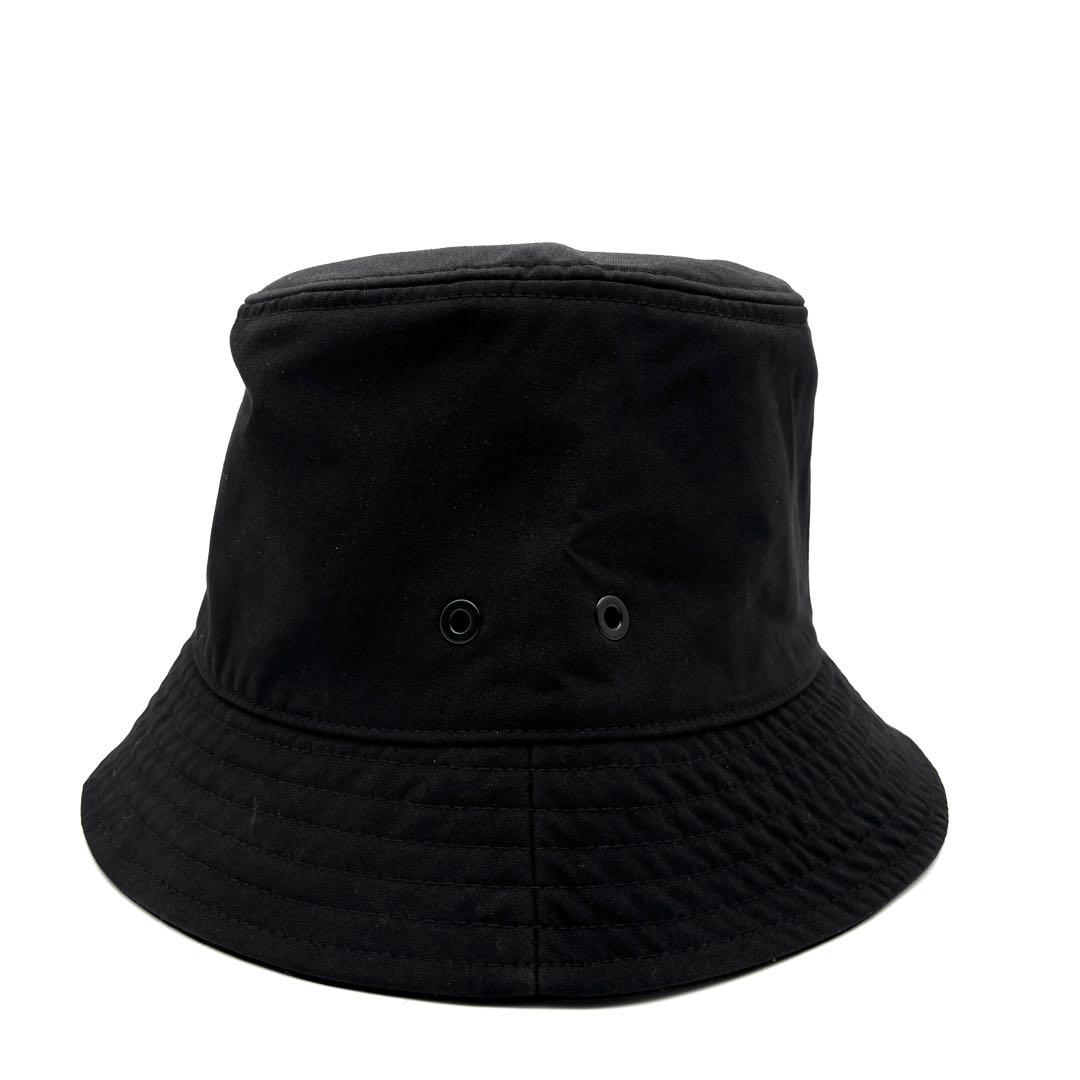 極美品 RFIDモデル モンクレール バケットハット ロゴワッペン Lサイズ 黒