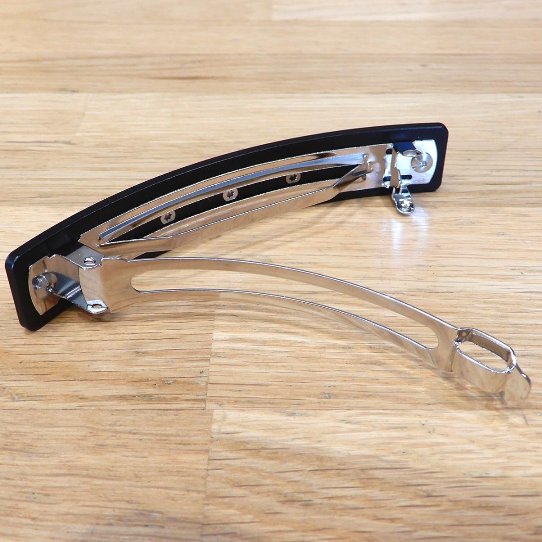 新品同様 エルメス コリエドシアン カプリスGM バレッタ クルーメドール 黒