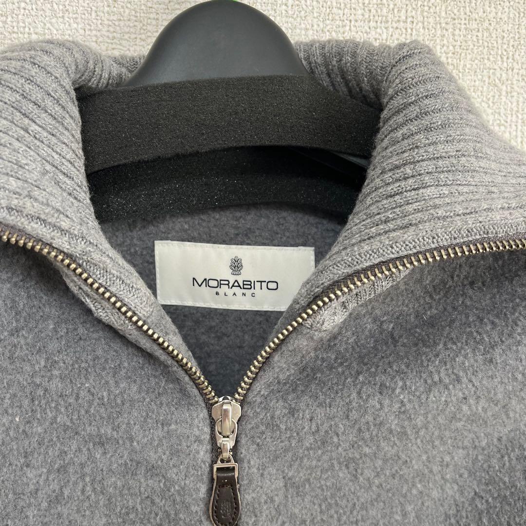 MORABITO グレー ウール　ハーフコート