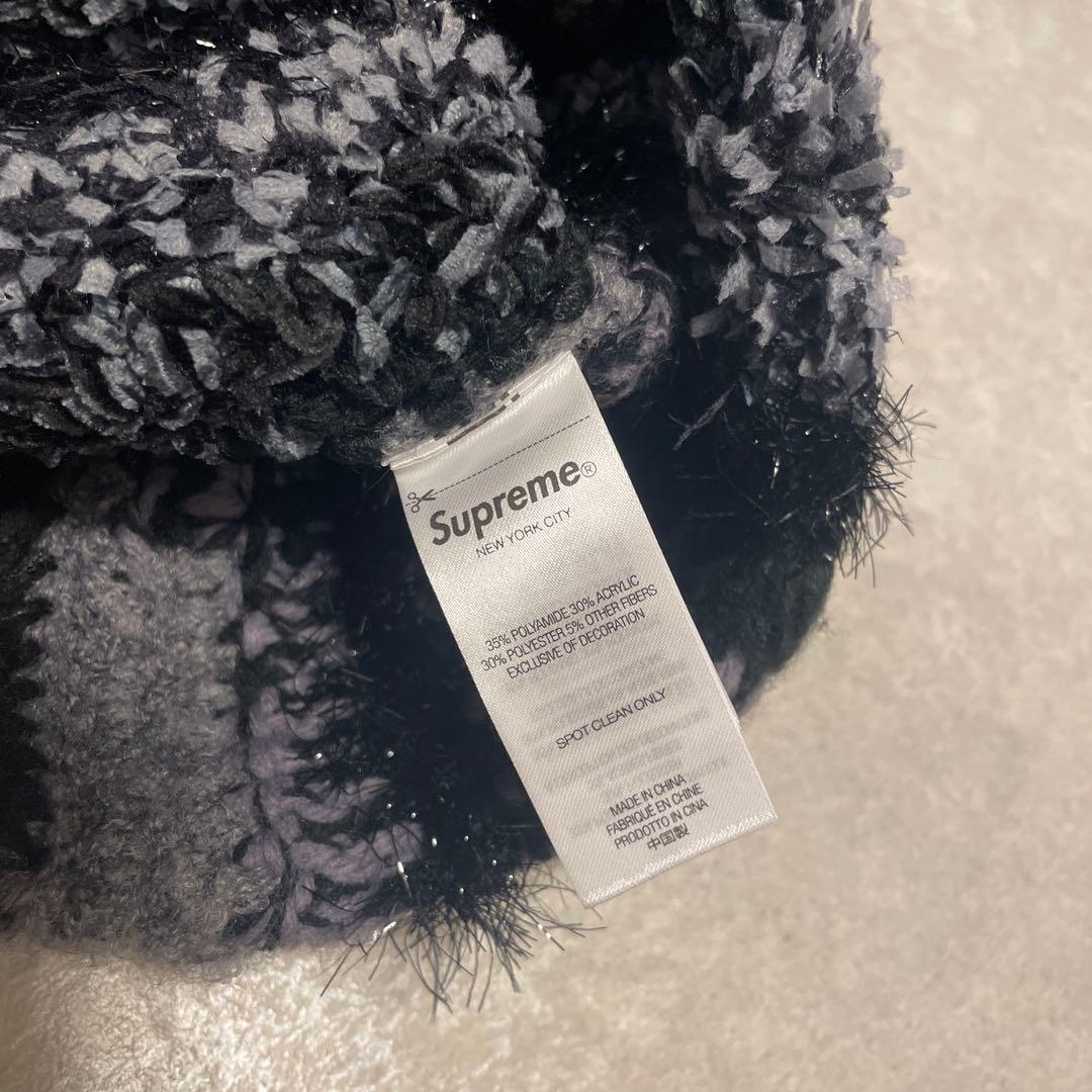 Supreme Tinsel Stripe Beanie ビーニー ニット帽