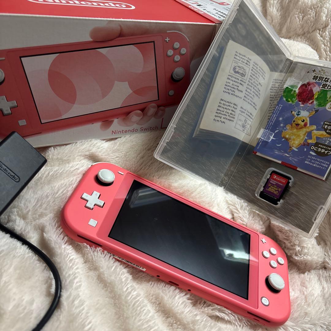 Nintendo Switch Lite ピンク&ポケモンV箱付き