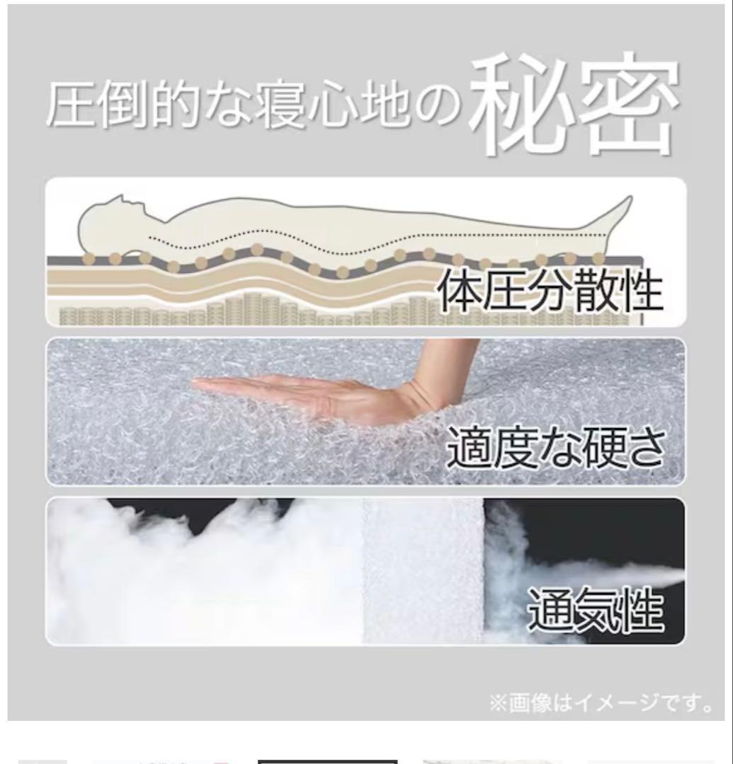 専用:磯屋さま　美品】ニトリマットレス(ダブル) NスリープハードH3-CC