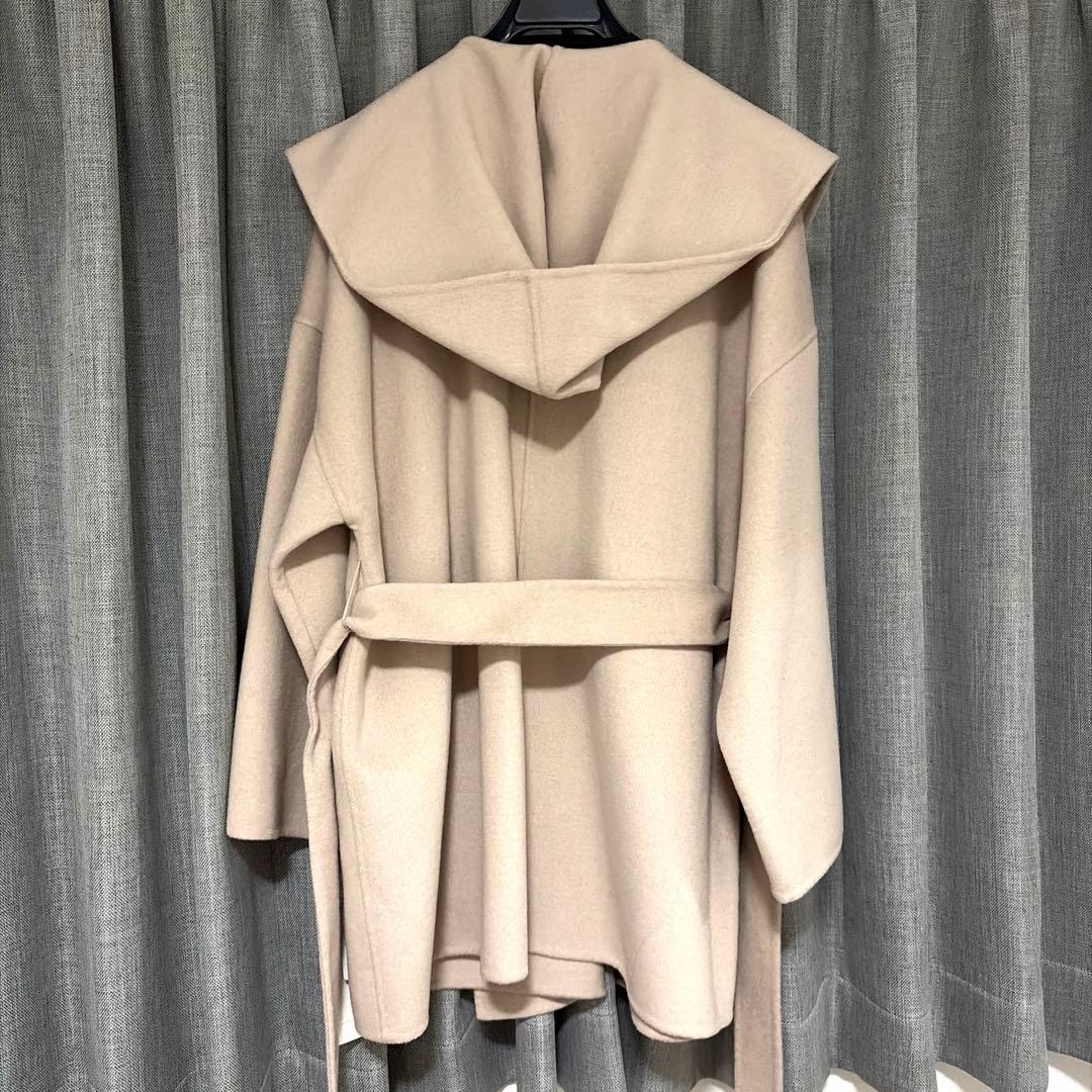 【新品未使用】Mila Owen ミラオーウェン ハーフ丈ポンチョ風リバーコート