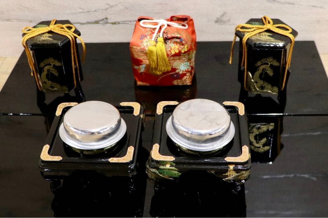 GMHS541○雛道具セット 人形なし 本金御道具セット 通産大臣賞受賞 秀