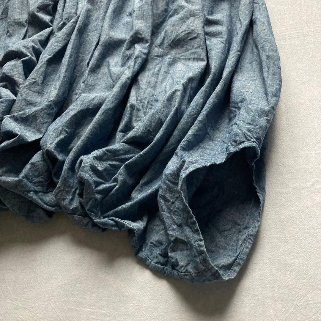 キャピタル 変形パンツ サルエルパンツ デニム調 バルーンパンツ ガウチョパンツ