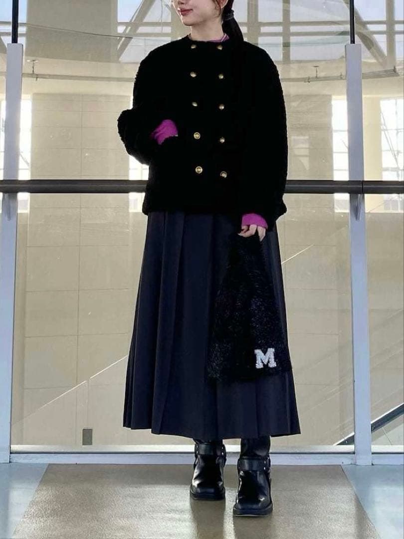 《新品タグ付き》ミラオーウェン 金釦カールファージャケット