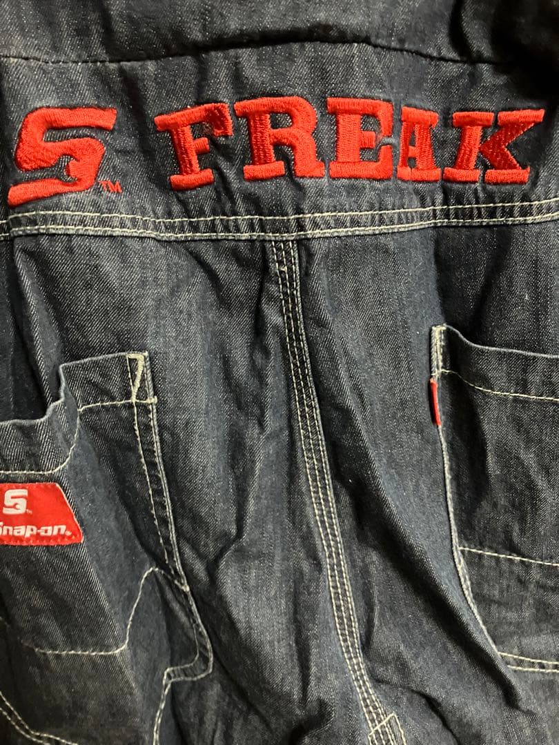 Snap-on ダークデニム オーバーオール つなぎ