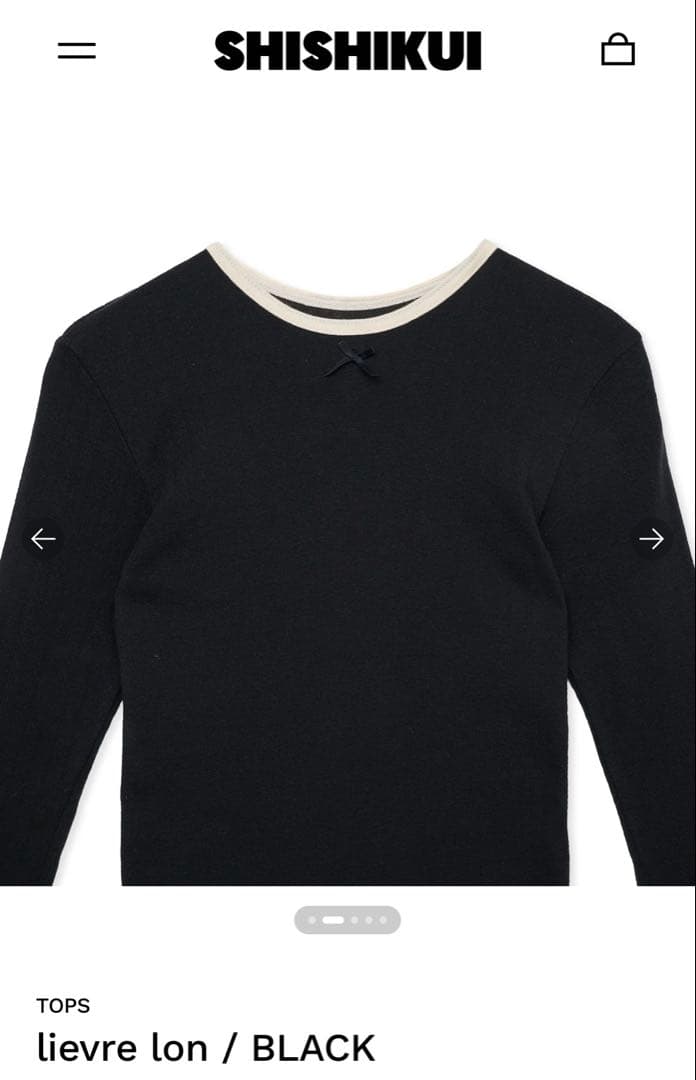 SHISHIKUI lievre lon ブラック Mサイズ