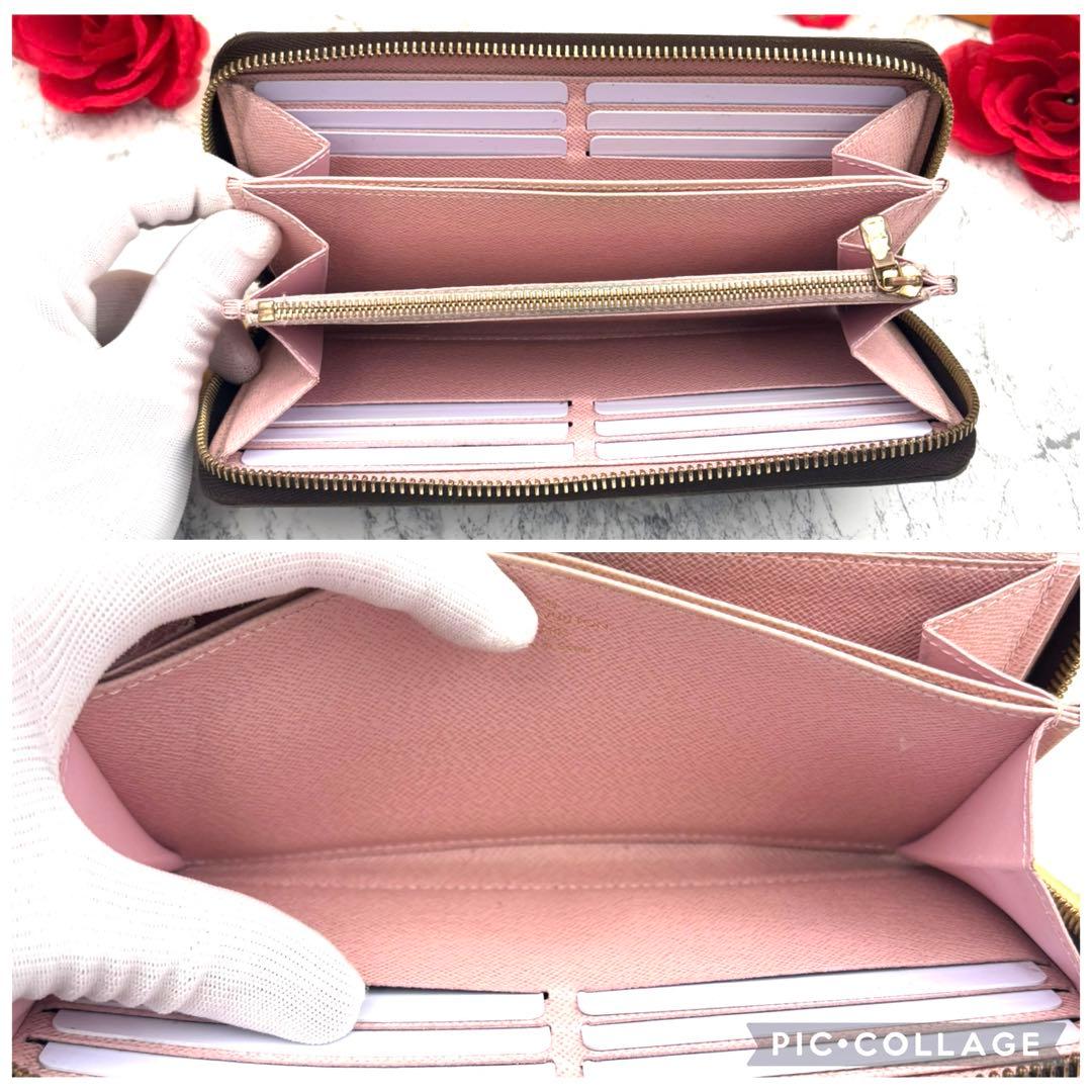 【新型モデル】 ルイヴィトン モノグラム ローズバレリーヌ ジッピーウォレット