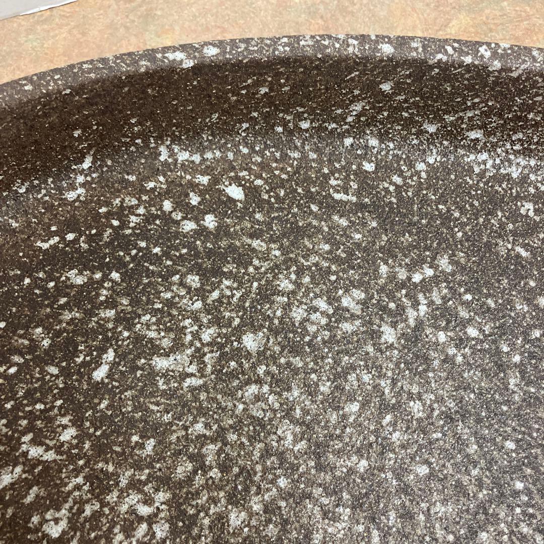 信楽焼楕円形花器水盤16号