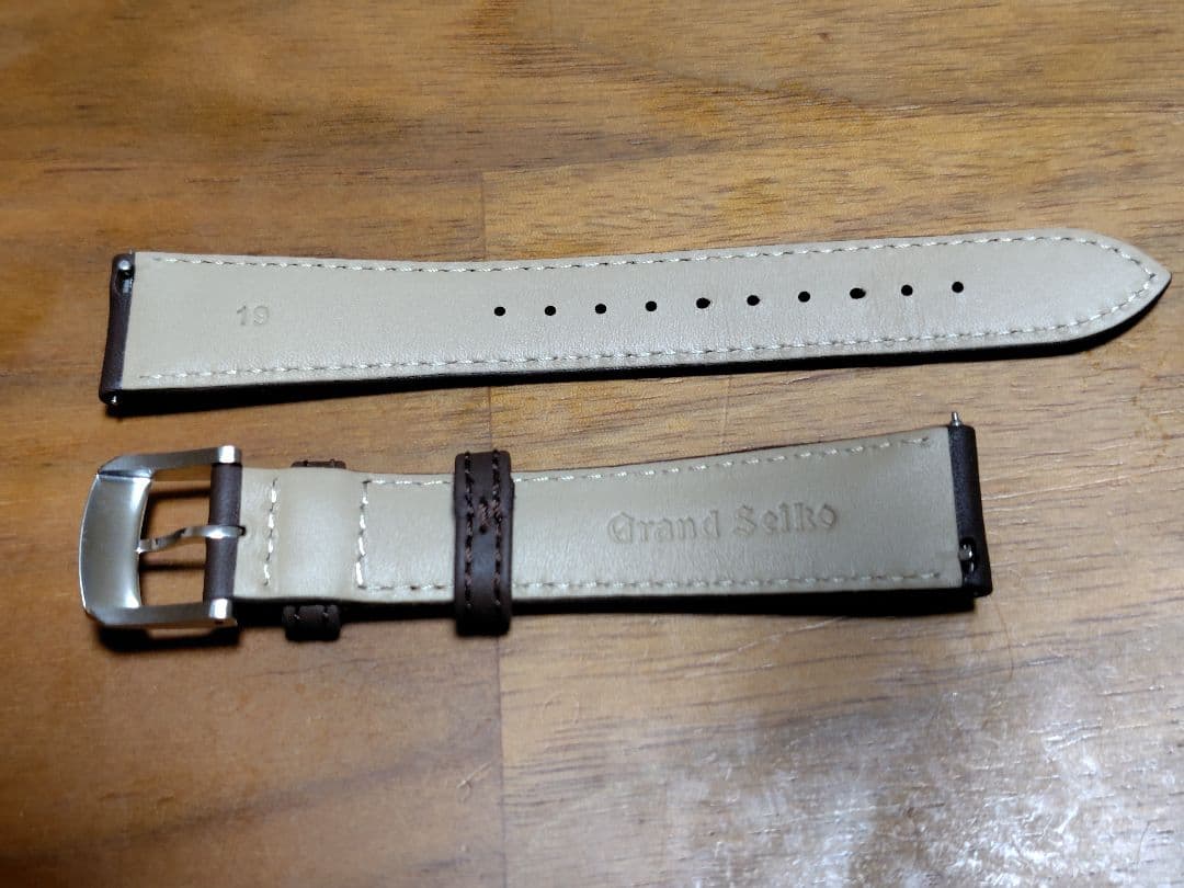 グランドセイコー 純正 レザーベルト ラグ幅19mm 尾錠幅16mm